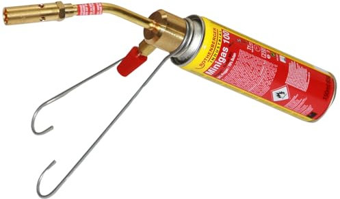 sopomarkt24 Lötgerät Gasbrenner Gaslötgerät RoFire Mini – Kompaktes Lötset für Modellbau & Werkstatt – 650°C Arbeitstemperatur – Inkl. Brennrohr, Punktbrenner Ø 14mm & Minigas 100 Kartusche