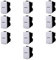 MODULI FRUTTI PRESE BIPASSO 10A 16A 230V INTERRUTTORI PULSANTI SCHUKO USB DIMMER SENSORI ANTENNA RETE COMPATIBILE CON BTICINO MATIX (10x, interruttore assiale)
