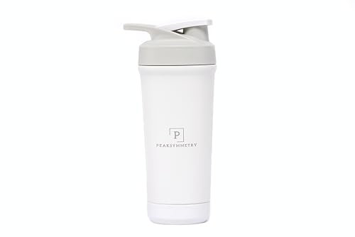 Peaksymmetry Edelstahl Protein Shaker, 750ml – Hochwertiger Shaker für Eiweiß, Sport & Fitness, mit Skala – Perfekt für Eiweißshakes, Diät und Fitnessdrinks