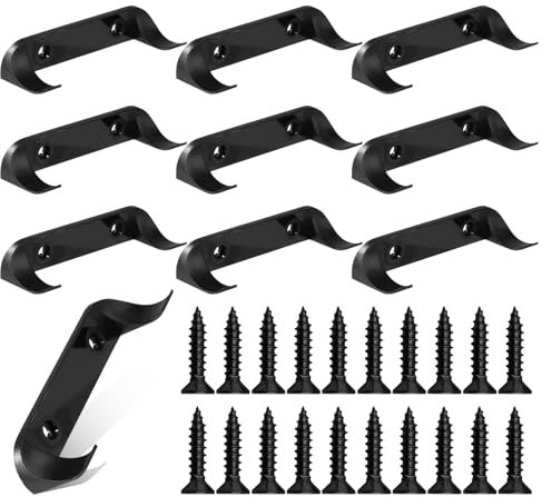 UICCVOKK 10 Pcs Speed Champions Wall Mount, Car Display Holder Wall Mount Bracket, Toy Car Display Shelves, Compatible with Stand Bracket Lego Speed Champion Series(Black)