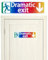 Dramatisches Exit-Türschild, dramatisches Exit-Schild, Dekoration, D/ramatic E/Xit S/ign Dekor, D/ramatic E/xit Holz-Sign, buntes Dr/amatic Ex/it Si/Gn Platte, Wand-Si/Gn, dramatisches Exi/t Schild/n