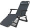 DRFGNF Sillas Plegables de Gravedad Cero, Ajustables, con 10 Niveles de inclinación, para Playa, Patio, Piscina, jardín, Camping, Exteriores, Patas cuadradas de Acero (Negro)
