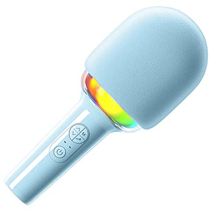 Wireless Singing Microphone, 52mm Diaphragm Speaker Its Laptop Laptop Its Integrated Microphone Sound for Early Education for Adults (Blue)