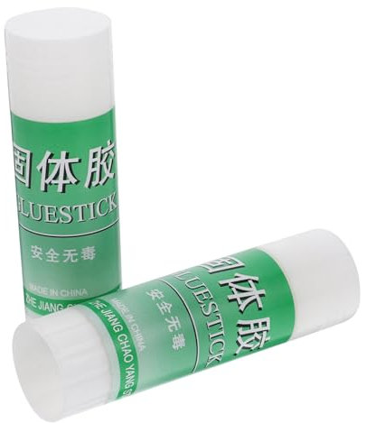 HORIALENCE Lot De 2 Bâtons De Colle Solide Blanche 36g Pour Étudiants, Adhésif Portable Compact, Colle Scolaire Multi-usages Pour Bureau Et Travaux Manuels