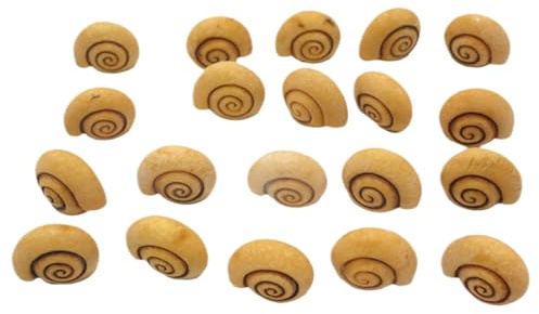 Statue en forme de coquille d'escargot - Résine - Petit décor de coquille d'escargot - 20 pièces - Figurines d'animaux miniatures - Jouet de collection pour chemin, ferme, allée, terrasse, jardin