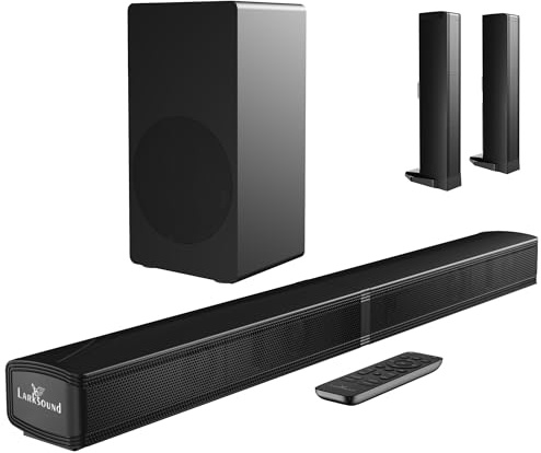 LARKSOUND 4.1 Soundbar with Subwoofer, Surround Sound System for TV