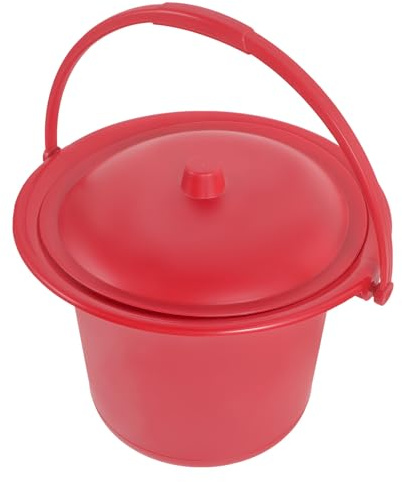 CHICAMPERA Crachoir Portable Émaillé Couvercle Hermétique Pot de Chambre Solide pour Adultes et Garçon et Filles Usage Domestique et Camping