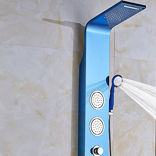 AllureFeng acciaio inossidabile 304 blu bagno doccia schermo nuovo moderno stile europeo doccia Kit