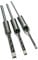 LUMBER JACK Mortice Chisel Bit Set with 1/4, 3/8 & 1/2 inch Bits for Square Hole Tenon Machines, Steel Adjustable Woodworking Tool