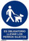 Señal que indica Es Obligatorio llevar los perros sujetos SEKURECO skrc