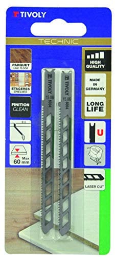 Tivoly XT505326004 Lames de scie sauteuse, Gris, Set de 2 Pièces