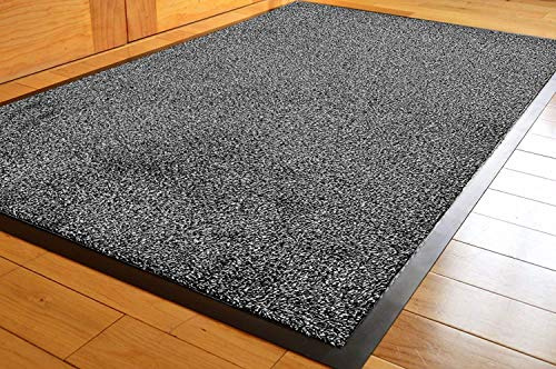 TrendMakers Barrier Mats | Dirt Stopper Mats | Super Absorbent Dirt Trappers Mat | Indoor/Outdoor Mats | GREY Cotton Pile - 50 x 80cm | COTTON PILE