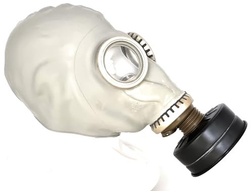 Baggallini OldShop Gasmaske GP5 Set - Sowjetische Militär Gasmaske Replica Sammlerstück Set mit Maske, Tasche, Filter - authentischer Look & Verschiedene Größen erhältlich | Farbe: Grau | Größe: XL