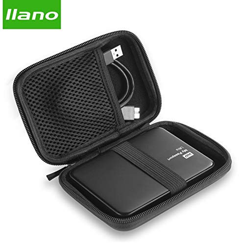 llano Power Bank Case Hard Case Box for Samsung Seagate 2.5 Hard Drive Disk USB Cable External Storage Carrying SSD HDD Case