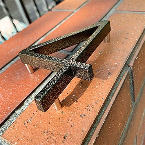 YZDKJ 127mm Floating House Numbers Letters Doorplate Metal Address Sign Plate Outdoor Door Plaque Street Number For Home Mailbox #0-9 (Size : Black Style, Width : Number 3)