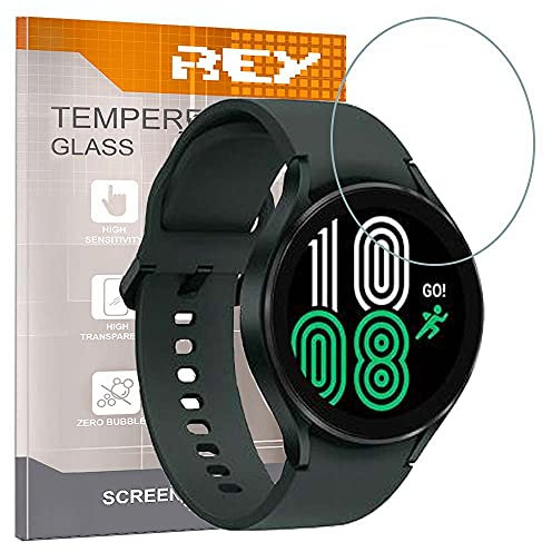 REY 6X Protector de Pantalla para Samsung Galaxy Watch 4 (44MM) - Galaxy WATCH4 Bluetooth (44mm), Premium (Pack 6)