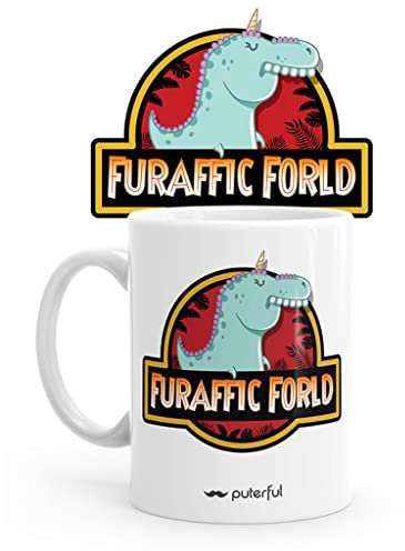 Puterful – Taza de cerámica - Furaffic Forld - Tazas originales – Tazas con mensajes divertidos – Tazas divertidas – Taza con frase – Taza para café - 325ml …