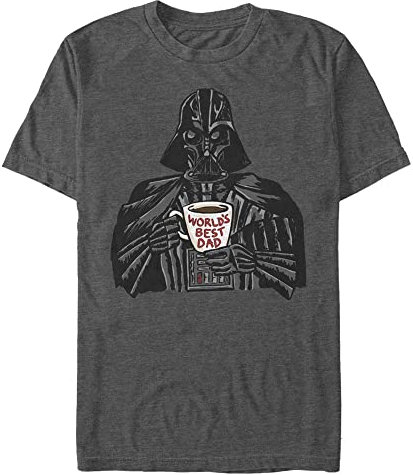Star Wars Taza Vader Dad Camiseta, Negro, 5XL para Hombre