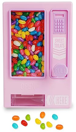 YOBRO Distributeur de bonbons, distributeur automatique manuel pour bureau, distributeur de mini bonbons, cadeau d'anniversaire et de Noël pour filles, cadeau pour amies, petites amies (rose)