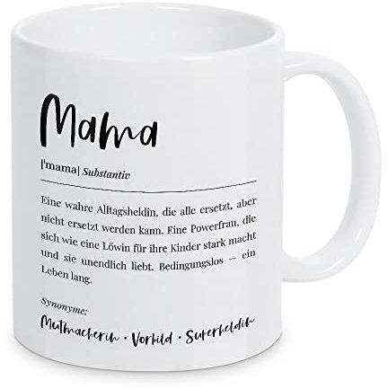 artboxONE Tasse Mama Definition Lexikon von Hafenkönigin - Kaffeetasse Menschen