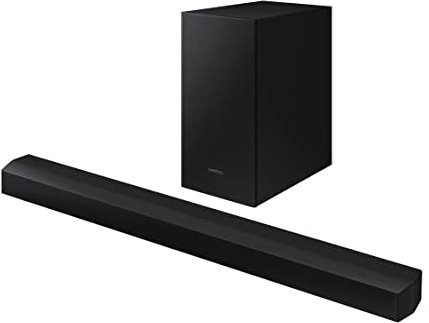 Samsung B430 Soundbar Speaker (2022) - 2.1ch Surround Sound Audio With 3 Speakers, Wall Mount, Wireless Subwoofer, Game Mode And Night & Voice Enhancer (Renewed)