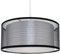 Frideko 2 Tier Light Shade Ceiling - Modern Black Lampshade for Ceiling Lights, Bedroom Lights Ceiling Lamp Shades for Living Rooms, Hallways, and Lounges (30cm)