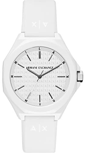 Armani Exchange Montre pour homme Quartz/3 Mouvement à aiguilles 40mm avec bracelet en silicone AX4602