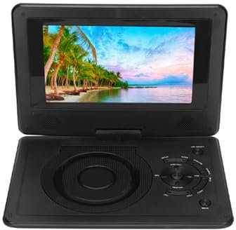 Tragbarer 8,5-Zoll-DVD-Player mit Großem Bildschirm, USB/SD-Karte & AV-Eingang/Ausgang, integrierter Kartenleser, Unterstützung PAL/NTSC/SECAM, 1500mAh-Akku (EU-Stecker)