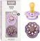 BIBS Boheme Schnuller 2er-Pack. BPA-frei, Kirschform Nippel. Naturkautschuk/Latex, Hergestellt in Dänemark, Größe 2 (6-18 Monate), Violet Sky/Mauve