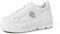 QUEEN HELENA Lässige Turnschuhe für Damen, leicht, Platform X29-15, X30 12 Weiß, 39 EU