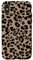 Hülle für iPhone X/XS Leopardenmuster stilvolles Gepardenmuster braun neutral beige