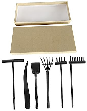 Vaguelly 1 Ensemble Zen Râteau À Sable Ensemble Décors De Jardin Zen Fournitures De Jardin Zen Râteau De Jardin Zen Décor De Râteau Décoratif Accessoires De Jardin Zen Décoration De Table