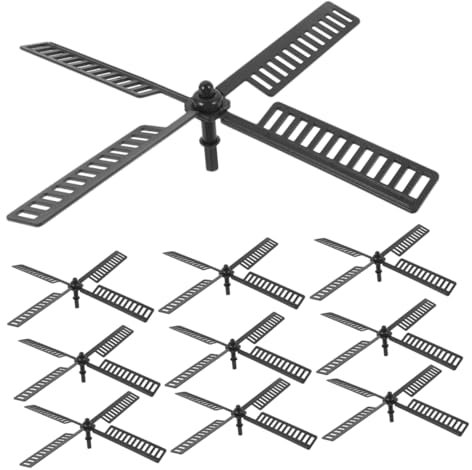 Milisten 10pièces Pales Éolienne Plastique Détachées pour Moulin à Vent Pales Rotatives pour Jardin Conception Étanche