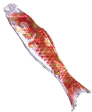 KONTONTY Japanische Karpfen Windsack Flagge Heißprägen Wind Socken Rot Home Decor Festival Boot Marine Flagge