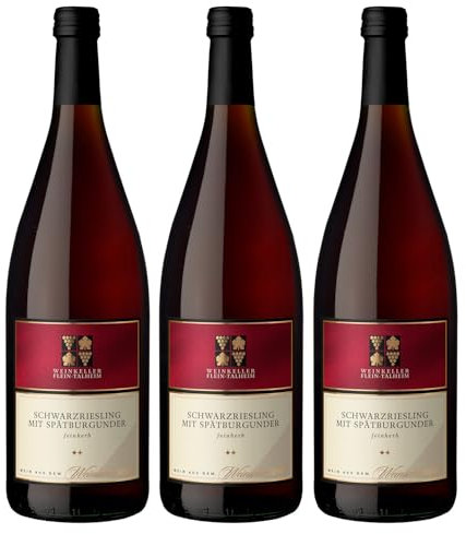 Talheimer Schlossberg Schwarzriesling mit Spätburgunder Rot feinherb Deutschland inkl. FeinWert E-Book (3 x 1l)