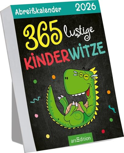 Abreißkalender 365 lustige Kinderwitze 2026: Witziger Tagesabreißkalender zum Aufstellen oder Aufhängen