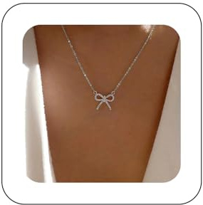Cybche Boho Strass Schleife Halskette Kristall Schleife Choker Halskette Gold Bowknot Anhänger Halskette Winzige Cz Fliege Halskette Funkelnden Kristall Bogen Kette Halskette Schmuck Für Frauen