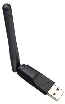 Ricevitore WiFi esterno – Scheda di rete wireless con chip MT7601 2db | antenna decodificatore trasmettitore ricevitore di segnale WiFi esterno, scheda di rete wireless USB – Adattatore WiFi