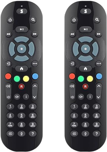 (2er Pack) Gvirtue Fernbedienung kompatibel mit Allen Sky Q Fernbedienung, Sky Q Box, Sky Q TV Box, Sky Q Mini Box und Sky Q Silver Box (ohne Touch, ohne Sprachsteuerung)