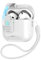 GANGANPRO Custodia protettiva per AirPods di 2a/1a generazione, con chiusura magnetica automatica, porta di ricarica, staffa antipolvere, antiurto, colore bianco e bianco