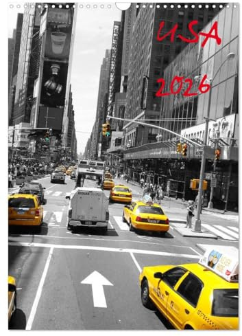 USA 2026 (Wandkalender 2026 DIN A3 hoch), CALVENDO Monatskalender: Colorful Images (CALVENDO Natur)