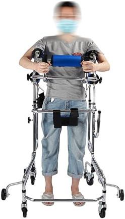 Gehhilfe für Senioren Gehhilfe Gehbock, höhenverstellbare Stehhilfe, Hemiplegie-Rehabilitationsgestell, Anti-Rücklage, Training der unteren Gliedmaßen, Gehhilfe für Behinderte