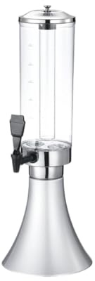 SAGELSHN Bierzapfanlage für Restaurants 100oz/3L Fassbier-Zapfanlage Tisch-Getränkespender for Party Getränkespender(Silver)
