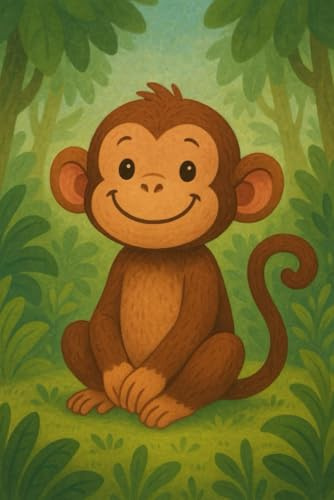Cute Monkey Notebook – A Lined Journal
