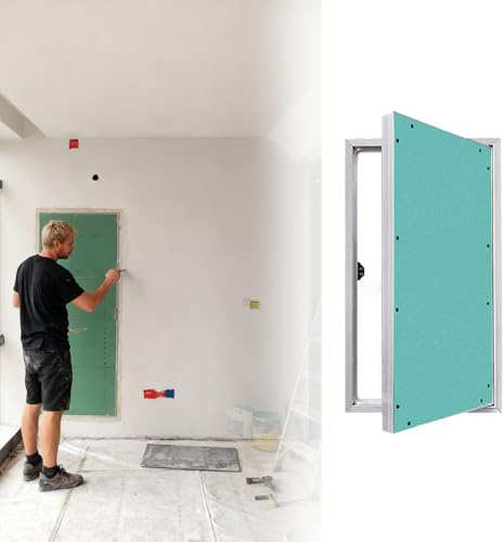 Tyzlup sportello ispezione Pannello di Accesso Nascosto per cartongesso in Alluminio, sportello ispezione a Filo, dal Design Senza Soluzione continuità(55x90cm(22x35in))