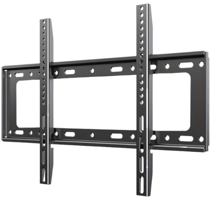 For La Plupart Des Téléviseurs Plats/incurvés De 30 À 80 Pouces Avec VESA Maximum 600 X 500 Mm Jusqu'à 70 Kg, Support TV Universel À Profil Bas, Support Mural Fixe(Black 40-85inches)
