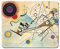 dealzEpic - Art Mousepad – Naturkautschuk-Mauspad mit berühmter Abstrakter Kunstmalerei von Komposition 8 von Wassily Kandinsky – genähte Kanten – 24,1 x 20,1 cm
