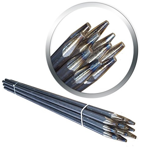 Schnureisen 10 Stück 16mm Schnurpfahl Schnurnagel, verschiedene Längen Schnurpfähle 800mm (80cm) Lang