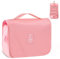 Trousse de Toilette, Pliable Grande Trousse de Toilette Voyage pour Hommes et Femmes, Multifonction Imperméable Sac Cosmétique pour Voyage, Affaires, Fitness, Camping en Plein air (Rouge)