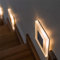 Twstyfal - Lampada a LED per scale, illuminazione da parete da 230 V, luce bianca calda (1 confezione)